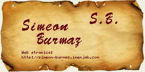 Simeon Burmaz vizit kartica